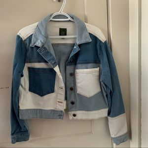 Wild fable colorblock denim jacket